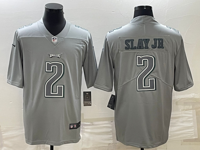 Men's Philadelphia Eagles #2 Darius Slay JR Gray Atmosphere Fashion Stitched Jersey Men's Philadelphia Eagles #2 Darius Slay JR Gray Atmosphere Fashion Stitched Jersey